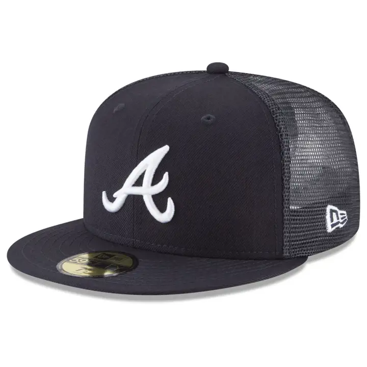 ATLANTA BRAVES MLB CASQUETTE SUR LE TERRAIN 59FIFTY FILET ARRIÈRE BLEU MARINE/BLEU MARINE