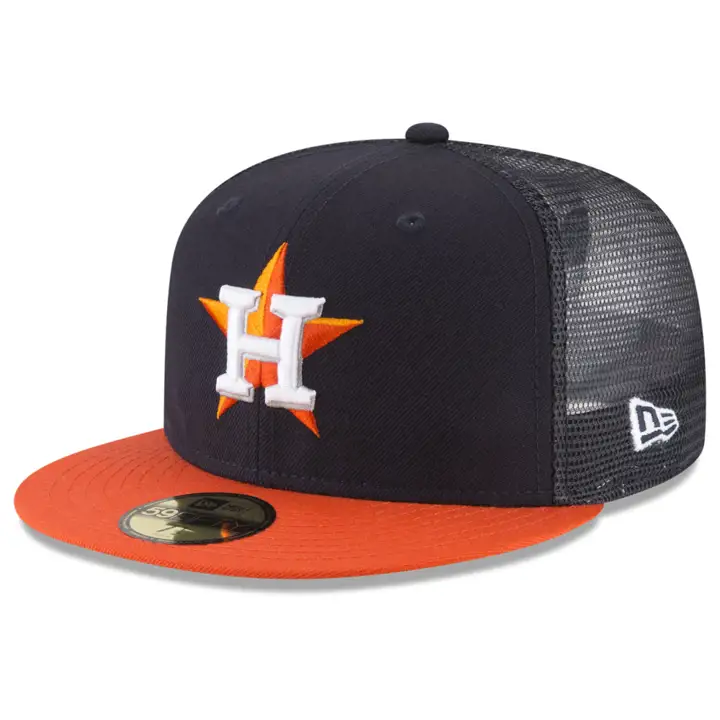 CASQUETTE HOUSTON ASTROS MLB ON FIELD 59FIFTY FILET ARRIÈRE marine/orange