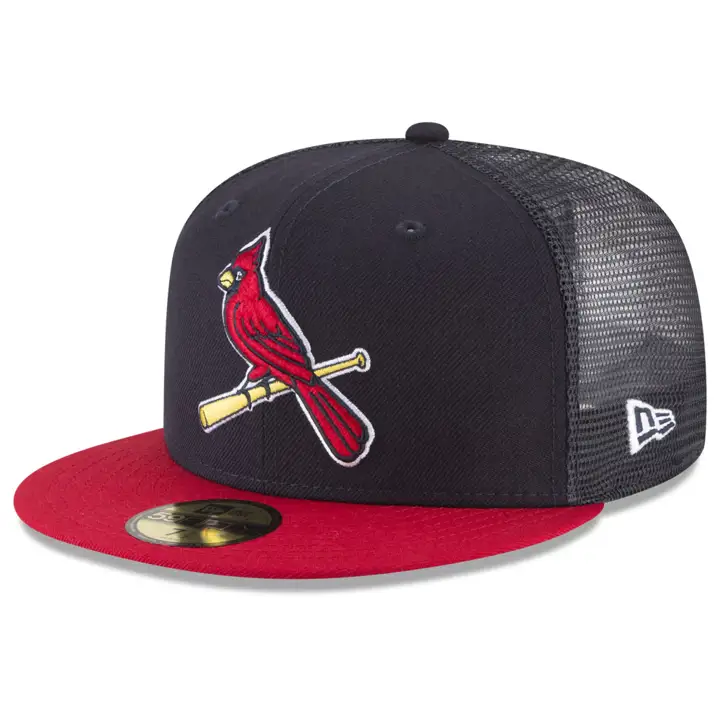 ST. LOUIS CARDINALS MLB ON FIELD 59FIFTY FILET ARRIÈRE BLEU MARINE/ROUGE