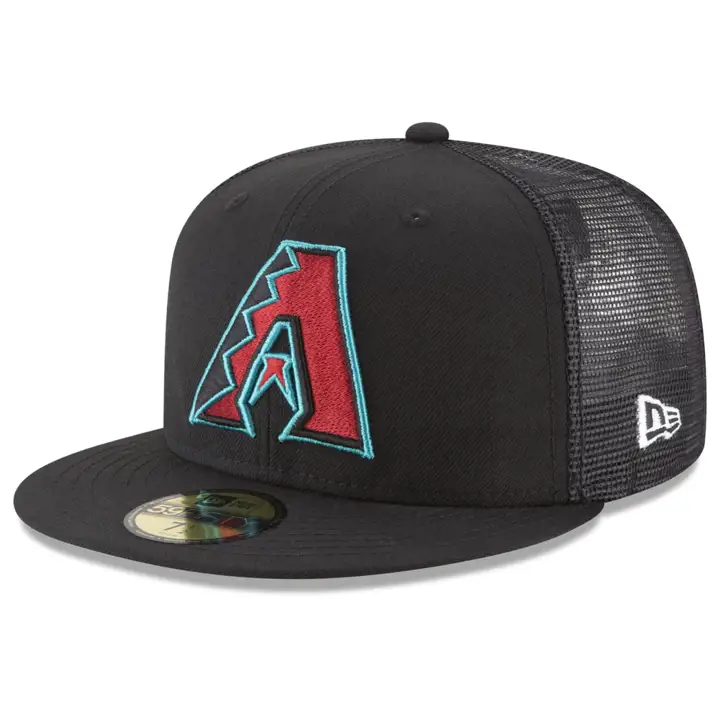 CASQUETTE 59FIFTY EN MAILLE NOIR/NOIR MLB DES ARIZONA DIAMONDBACKS SUR LE TERRAIN