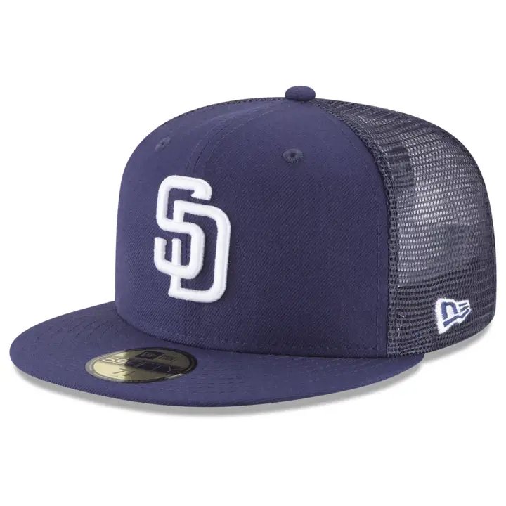 SAN DIEGO PADRES MLB ON FIELD 59FIFTY MESH BACK  blmarnavy
