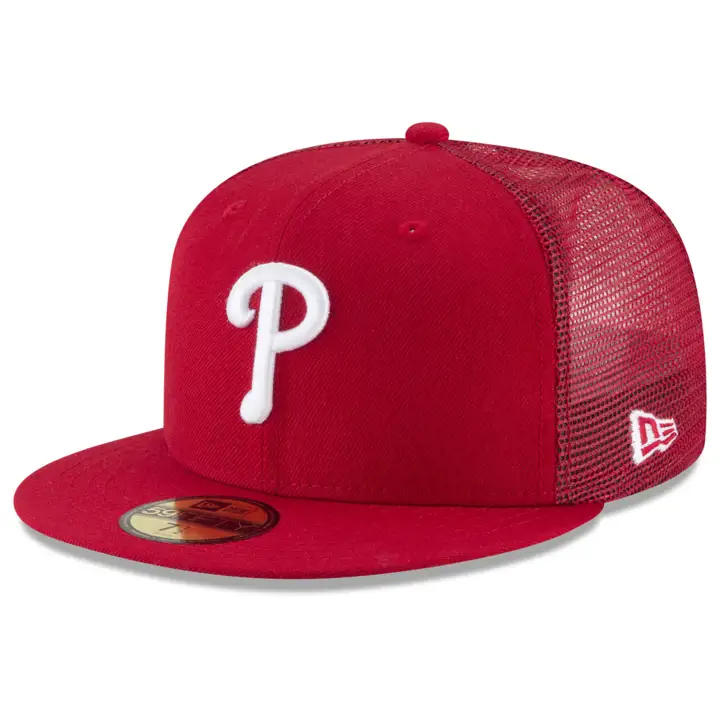 PHILADELPHIA PHILLIES MLB ON FIELD 59FIFTY MESH BACK rouge