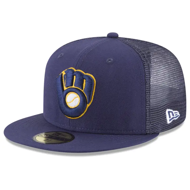 CASQUETTE MLB ON FIELD 59FIFTY À L'ARRIÈRE EN MESH MILWAUKEE BREWERS bleu marine