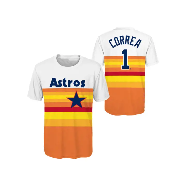 T-shirt Enfant MLB ASTROS Coop Poly Joueur Carlos Correa org