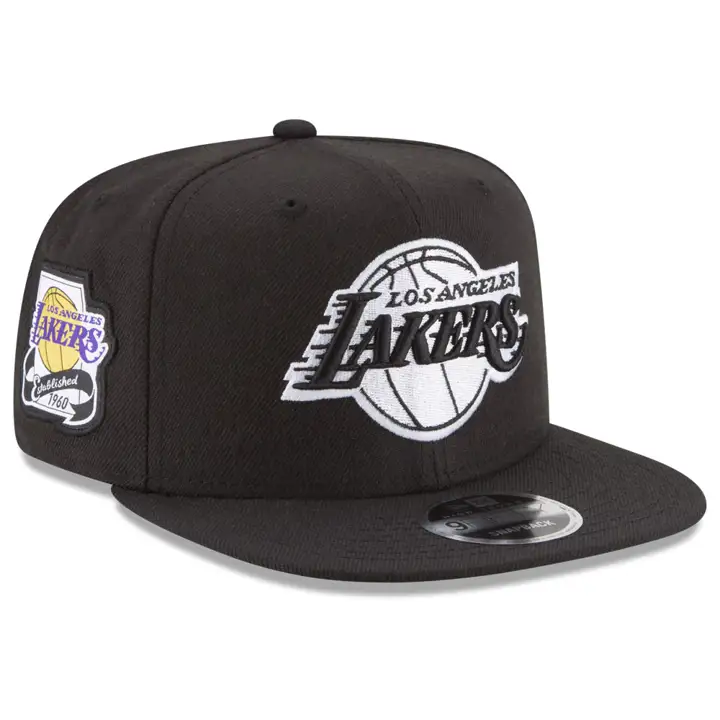 LOS ANGELES LAKERS ÉCUSSON ANNIVERSAIRE NBA 9FIFTY NOIR