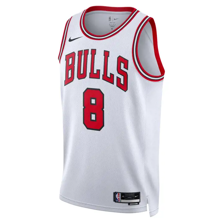 BULLS NBA ASSOCIATION SWINGMAN JERSEY Zach LaVine WHT