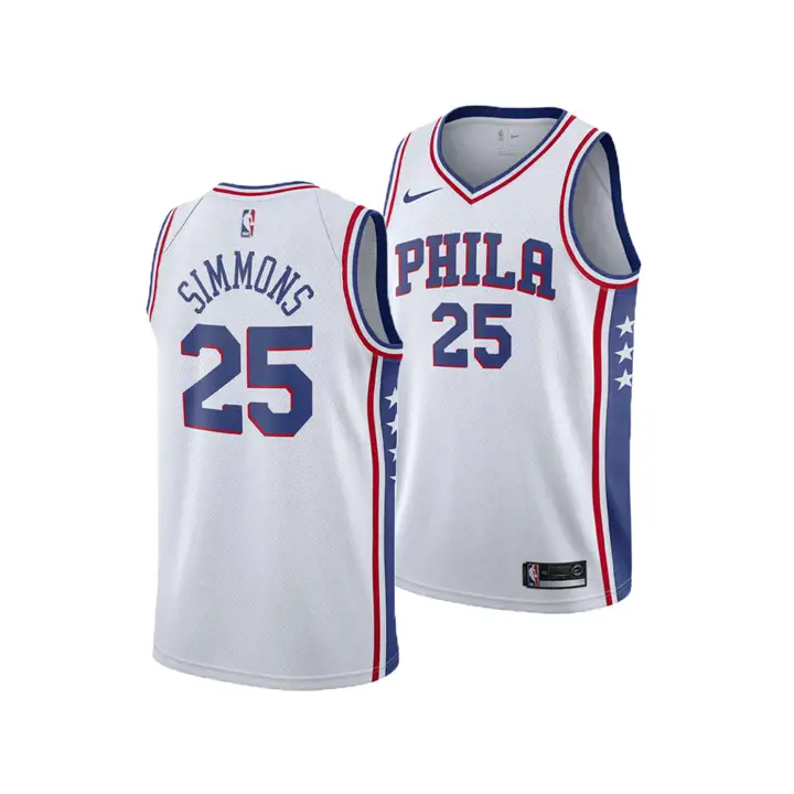 MAILLOT NBA SWINGMAN SIXERS Ben Simmons BLANC