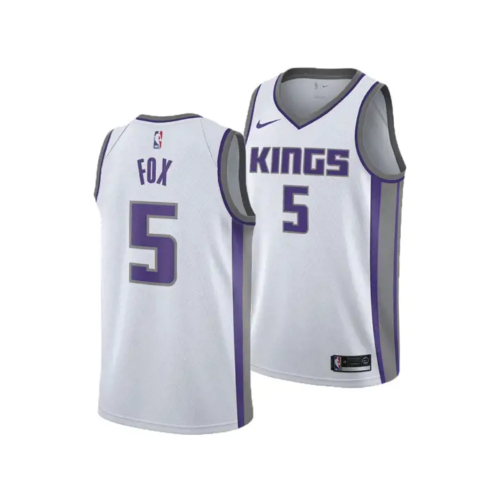 MAILLOT SWINGMAN ASSOCIATION NBA KINGS De'Aaron Fox BLANC