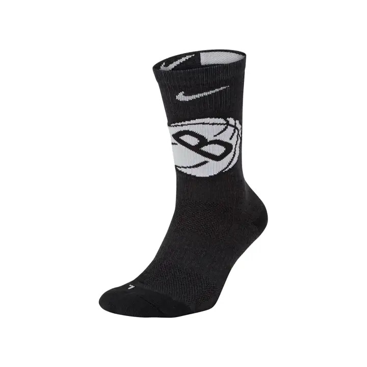 Chaussettes d'équipage élite homme NBA Brooklyn Nets noires