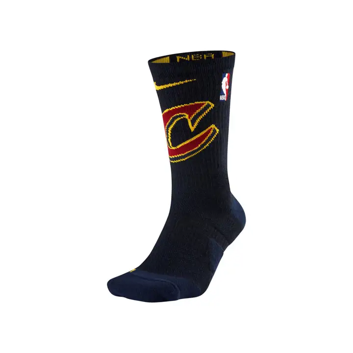 Chaussettes d'équipage d'élite pour homme NBA Cleveland Cavaliers BLEU MARINE