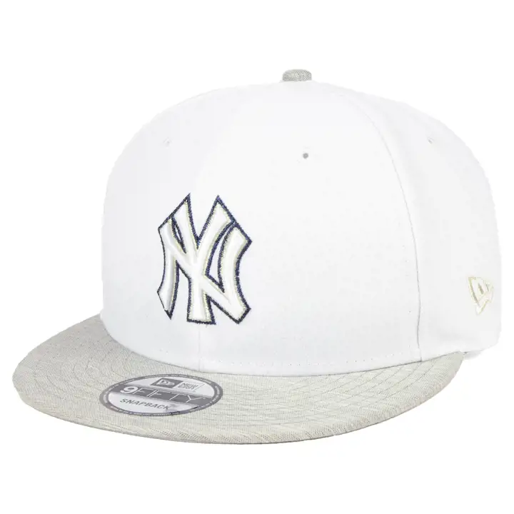 NEW YORK YANKEES MLB Bright Heather 9FIFTY BLANC/Gris chiné/Métal