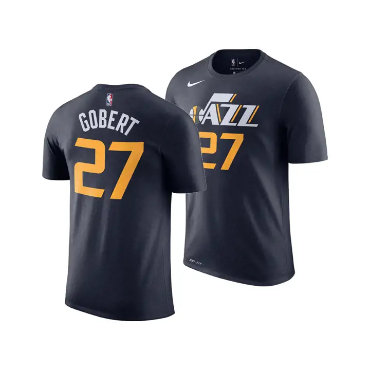 T-SHIRT JOUEUR EMBLÉMATIQUE NBA JAZZ Rudy Gobert marine