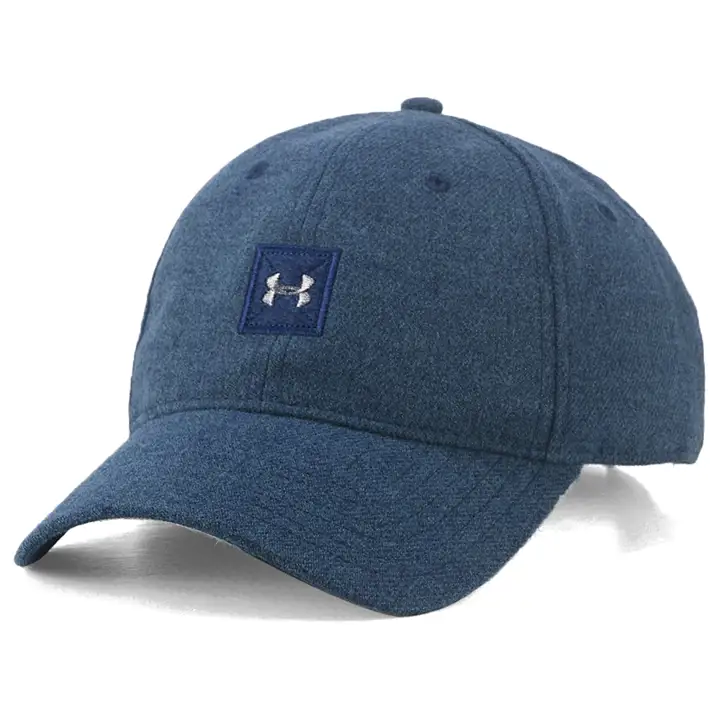 Casquette d'entraînement en laine Melton UNDER ARMOUR pour homme - bleu marine