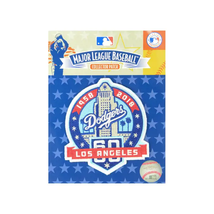 Patch 60e anniversaire des Dodgers MLB bleu