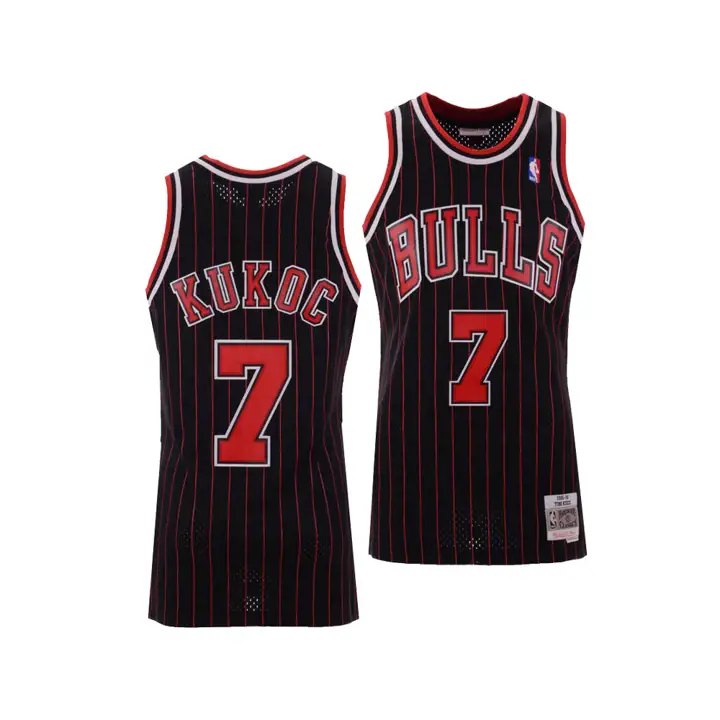 Maillot Swingman NBA Chicago Bulls M&N Toni Kukoc NOIR/ROUGE/BLANC