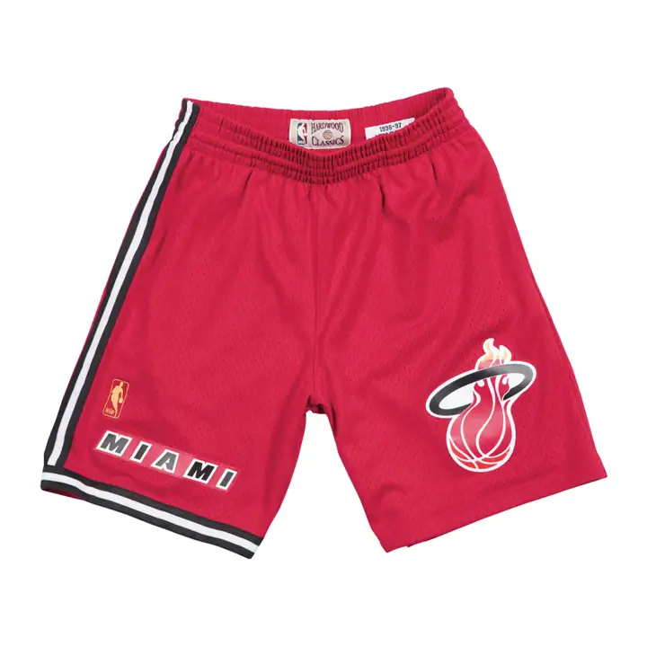 Shorts Miami Heat NBA M&N Swingman ROUGE/NOIR/BLANC