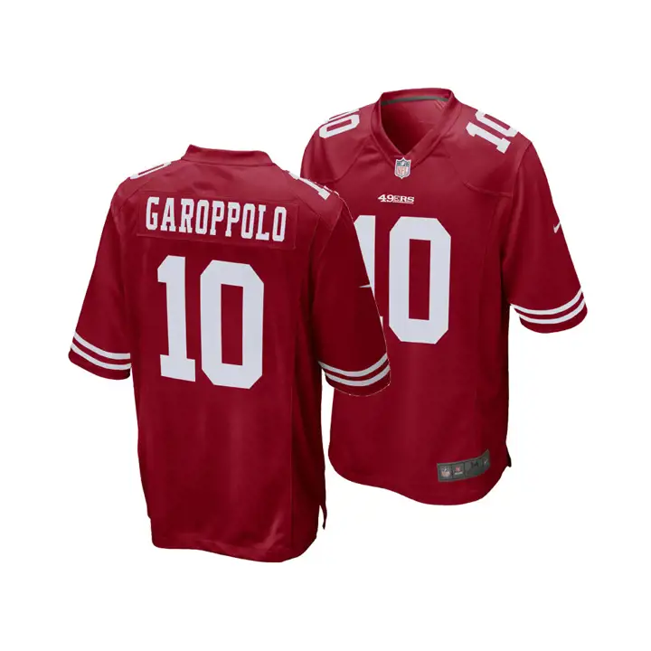 Maillot de match NFL 49ERS pour jeune Jimmy Garoppolo ROUGE