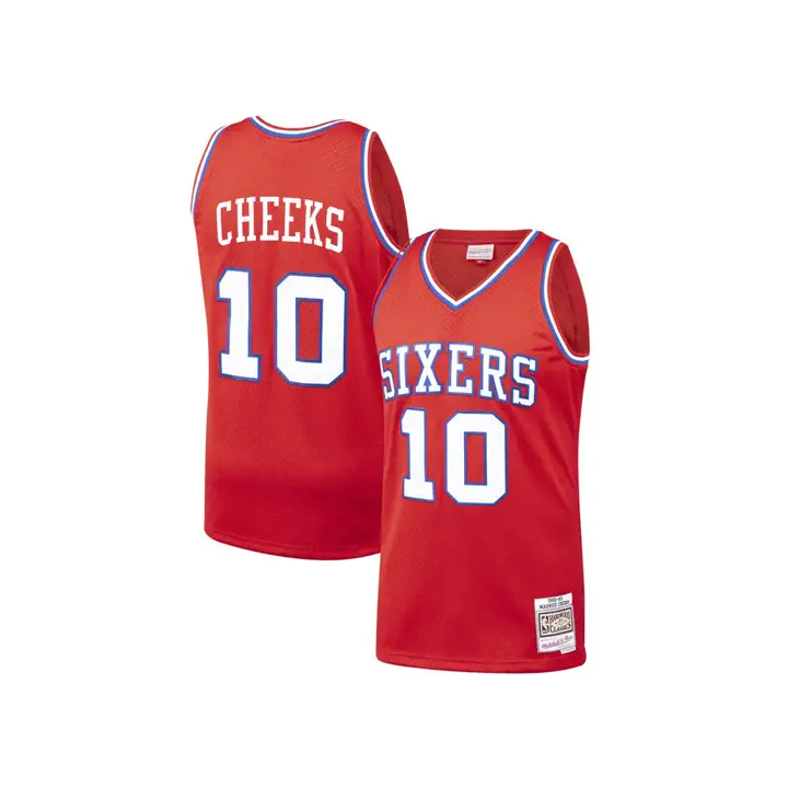 Maillot Swingman NBA M&N SIXERS Maurice Cheeks rouge