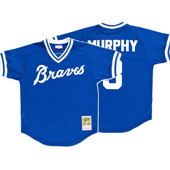 BRAVES MLB M&N Maillot BP Mesh Auth Dale Murphy rbl