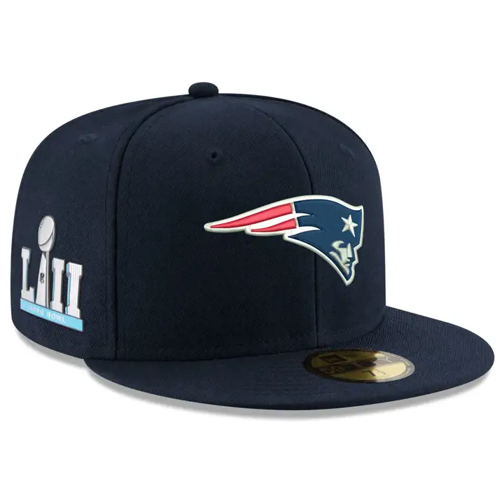 PATRIOTS SB LII Écusson de base de l'équipe 59Fifty marine