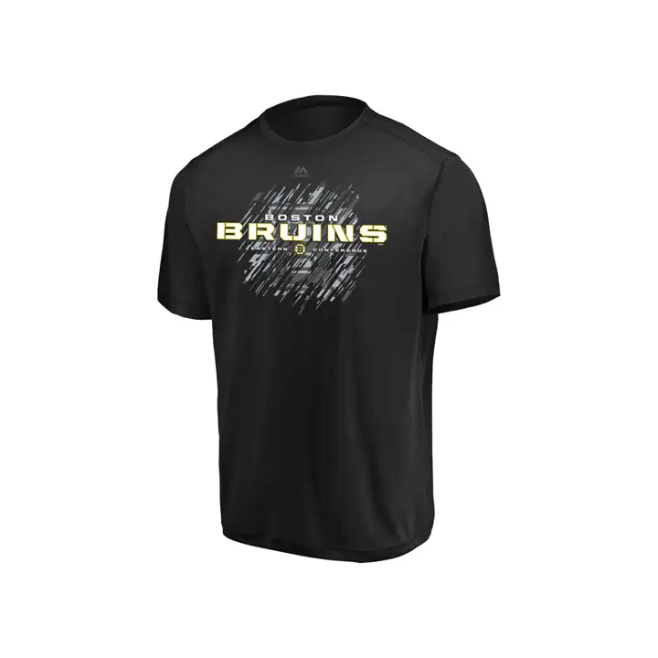 T-shirt Bruins de Boston LNH Au ras du poteau noir