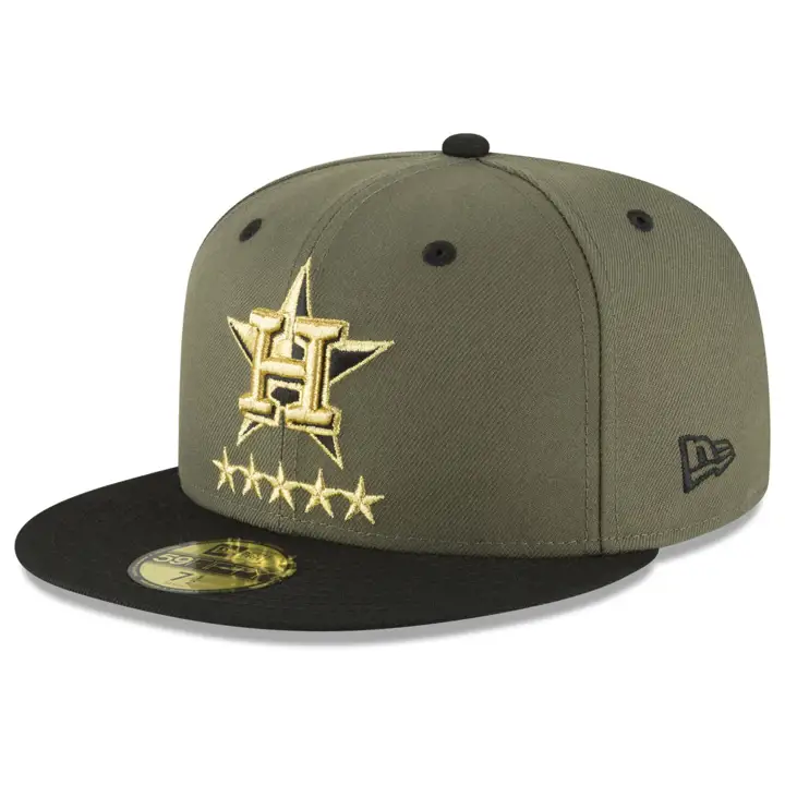 CASQUETTE 59FIFTY 5 ÉTOILES DES HOUSTON ASTROS (MLB) - OLV/BLK