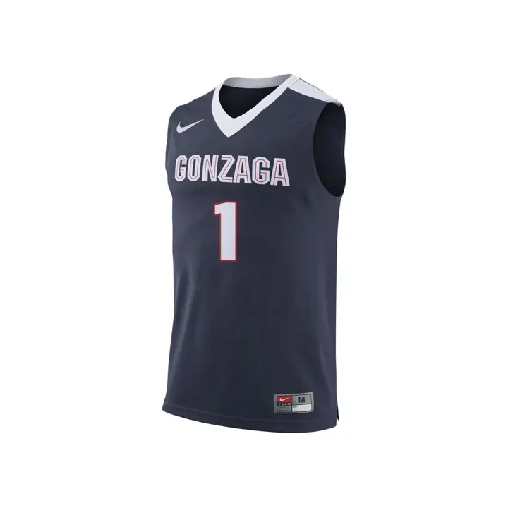 Maillot de basketball réplique NCAA Gonzaga marine