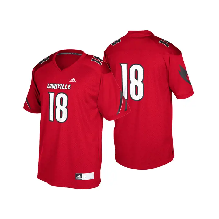 Maillot de football réplique NCAA de Louisville rouge