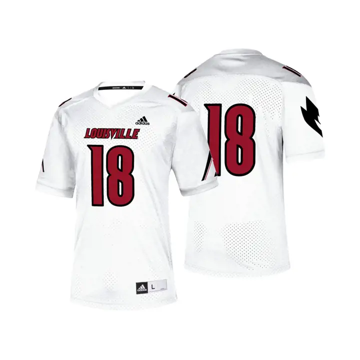 Maillot de football réplique NCAA Louisville blanc