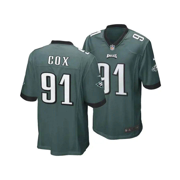 Maillot de match NFL EAGLES Fletcher Cox vert