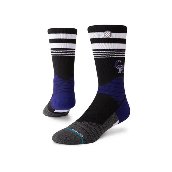 Colorado Rockies MLB Diamond Pro Authentic Crew noir/mauve