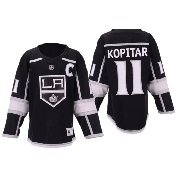 Maillot Réplique de Joueur LA KINGS NHL pour Enfant Anze Kopitar noir