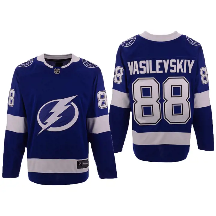 Maillot de jeune joueur réplique des Lightning de la LNH Andrei Vasilevskiy