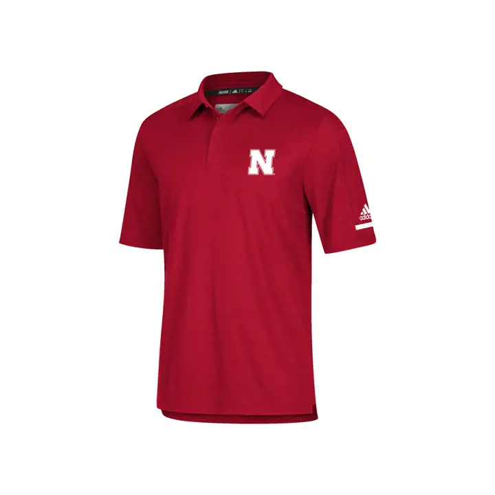 Nebraska Cornhuskers NCAA Team Iconic Coaches Polo 18  RED