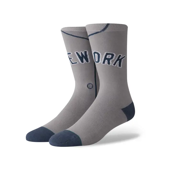 New York Yankees MLB Maillot Alternatif Série Col Rond gris