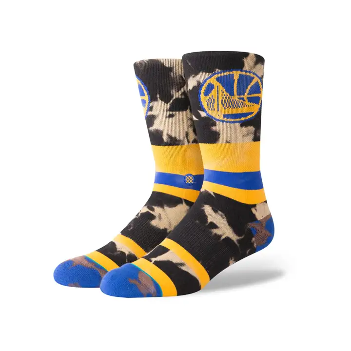 Golden State Warriors NBA Sweat col rond délavé BLEU