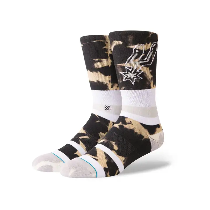 San Antonio Spurs NBA Lavage Acide Col Rond noir
