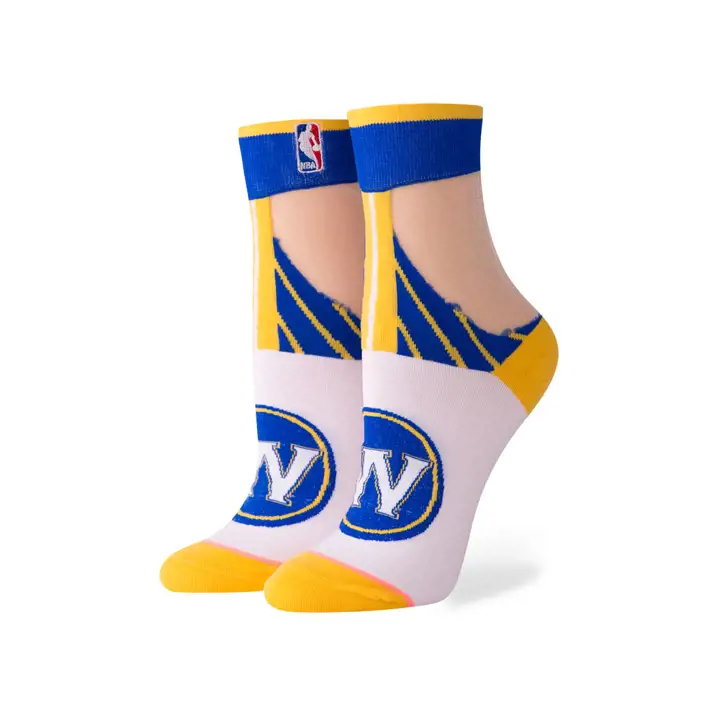Golden State Warriors NBA Bracelet de cheville en monofilament pour femme blanc/j