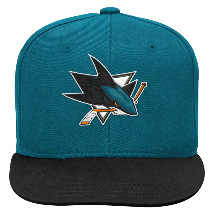 San Jose Sharks LNH JPE Enfant Basique 2T Ajustable noi/sarcel.