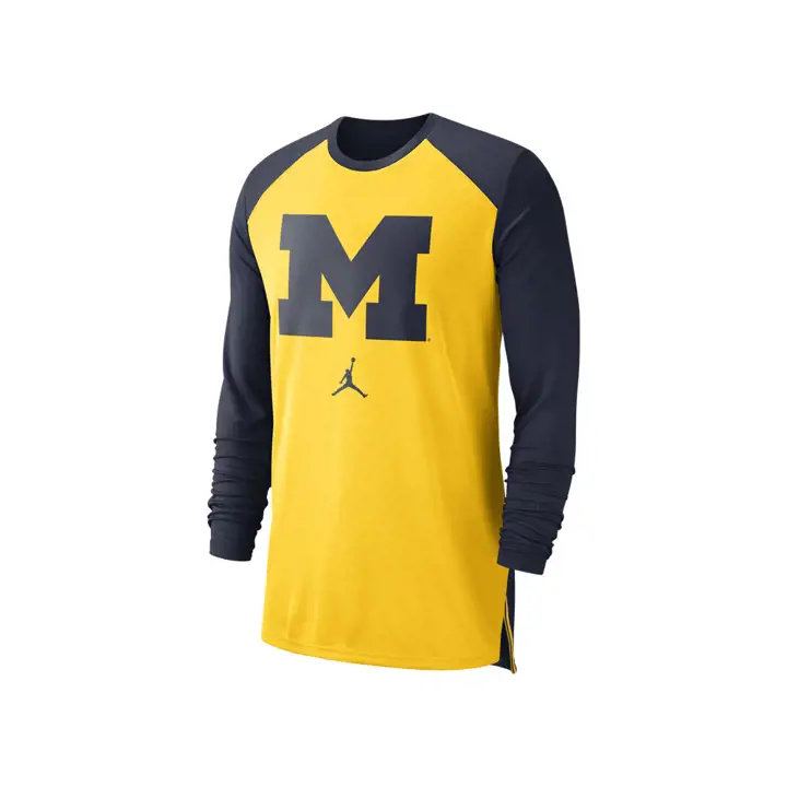 T-shirt à manches longues Michigan Wolverines NCAA Breathe Shooter