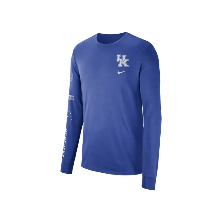 T-shirt de basket-ball à manches longues NCAA Kentucky Wildcats 18 rbl