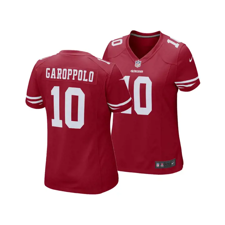 Maillot de match NFL 49ERS Wmns Jimmy Garoppolo rouge