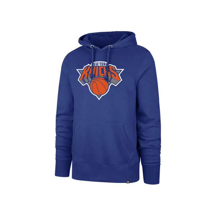 Sweat à capuche imprimé New York Knicks NBA BLEU