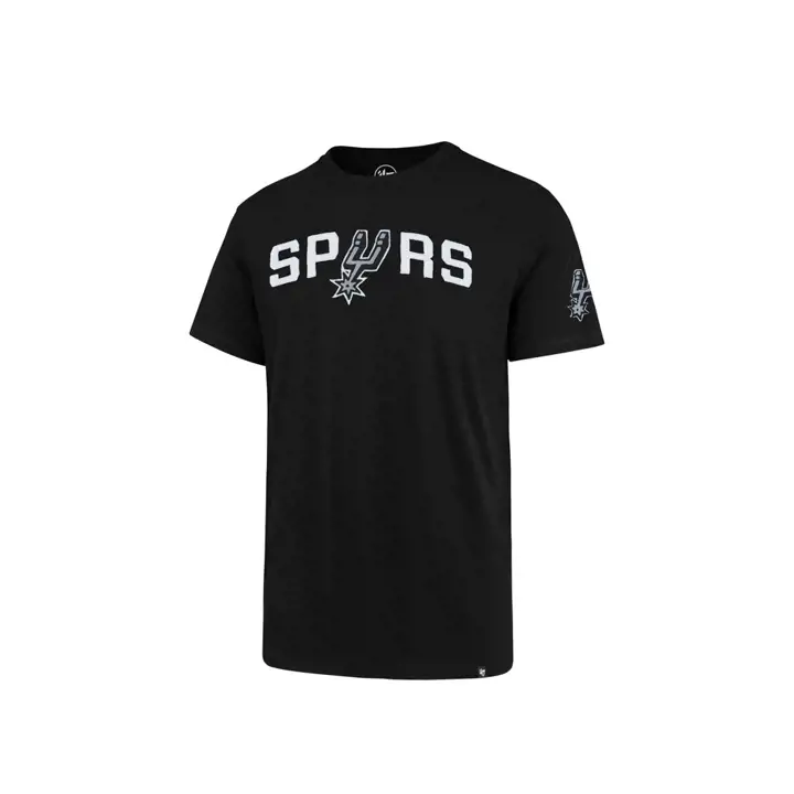 T-shirt NBA San Antonio Spurs terrain de basket - NOIR