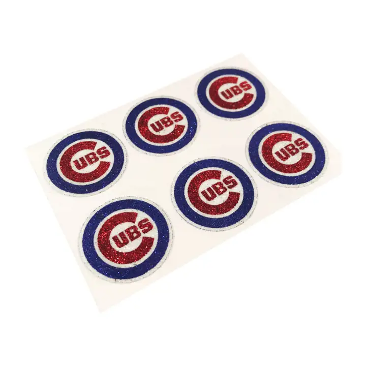 Chicago Cubs MLB Autocollants Scintillants Bleus