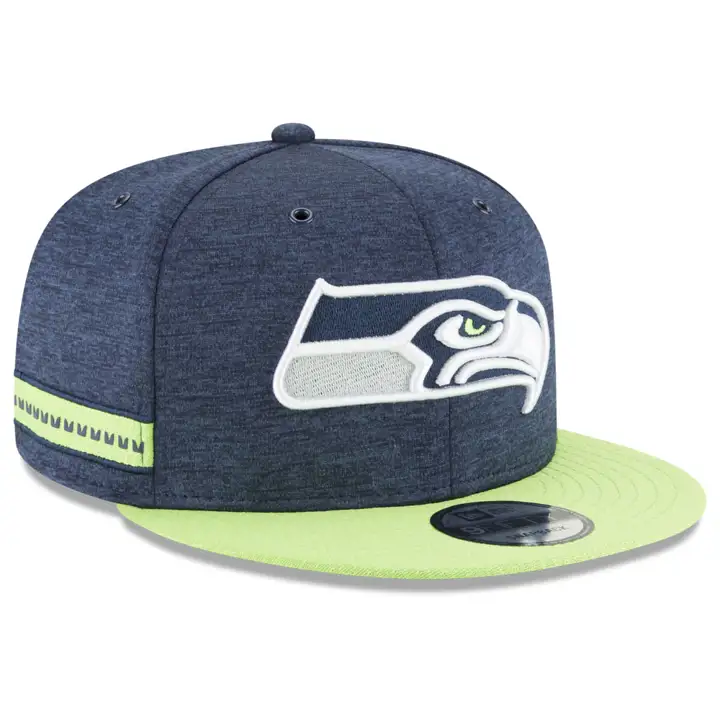 Seattle Seahawks 18 NFL OF Sideline HM 9FIFTY NAVY/LIME