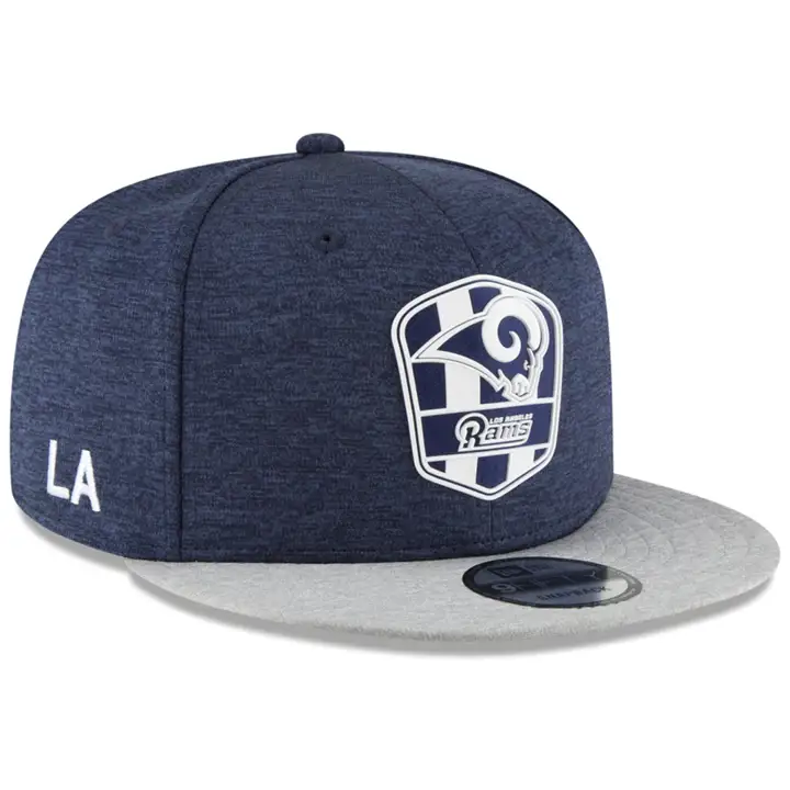 Los Angeles Rams 18 NFL Enfants DU Bord de terrain RD 9FIFTY BLEU MARINE/GRIS