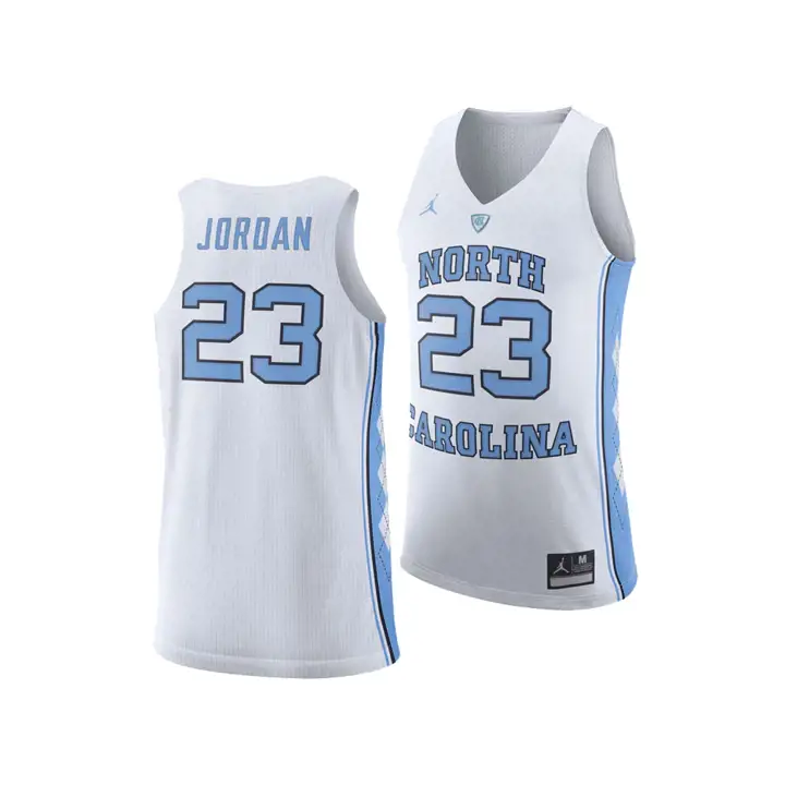 Maillot de basket-ball authentique NCAA Caroline du Nord Michael Jordan