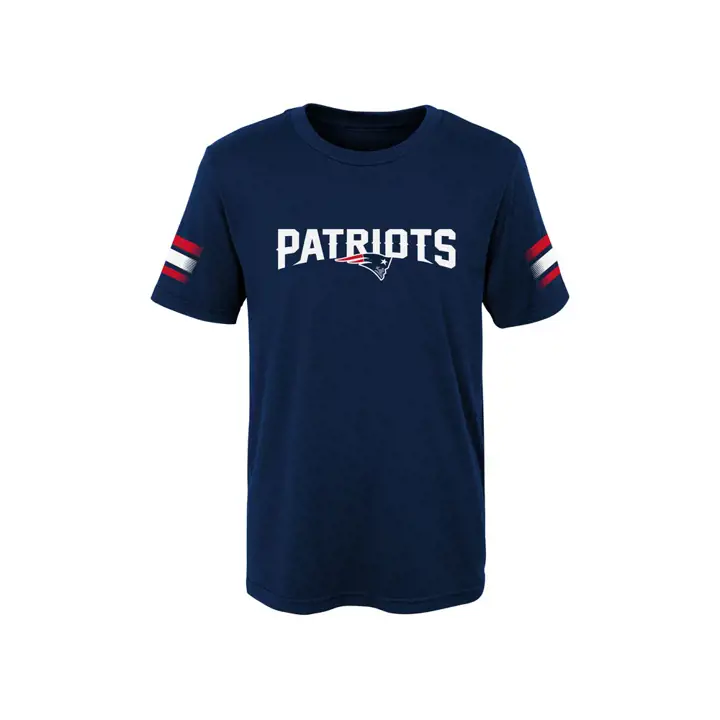 T-shirt Enfant NFL New England Patriots Goal Line 18 Marine