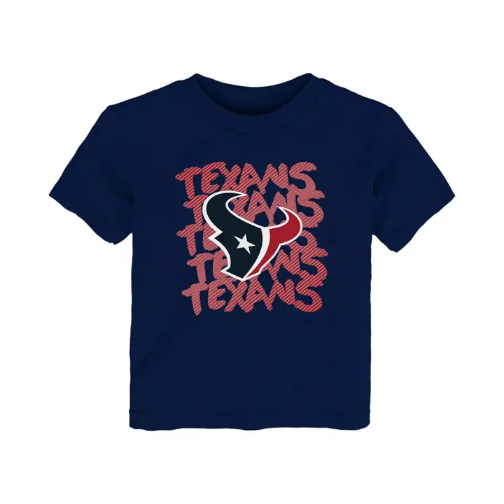 T-shirt Houston Texans NFL pour tout-petit avec motif répété 19 ANS MARINE